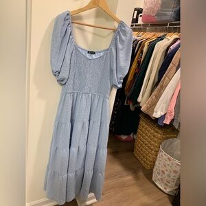 Chic Light Blue Maxi Dress